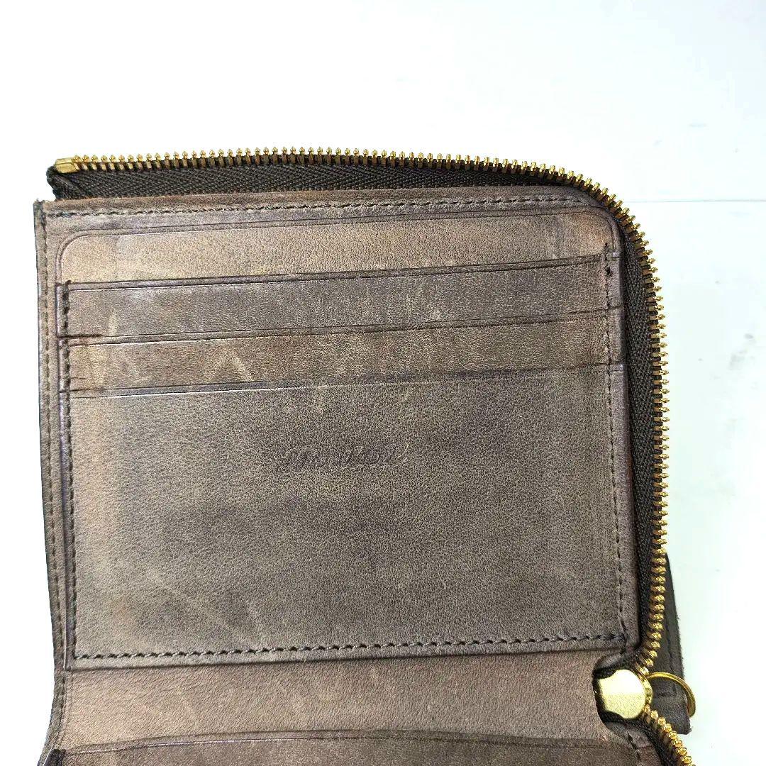 デシベル　財布 メンズ L字財布 TEXAS テキサスレザー グレー