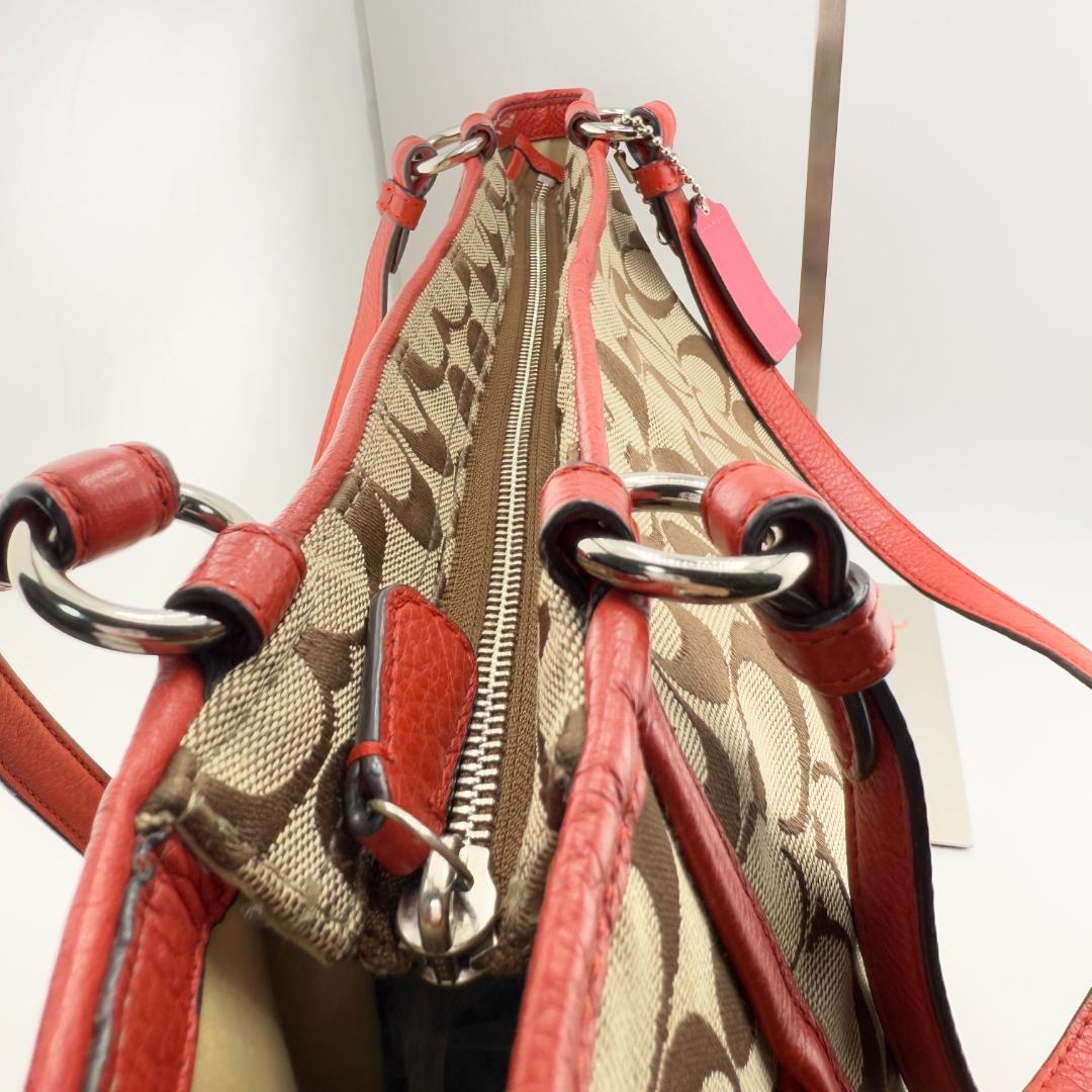 ✨希少✨COACH コーチ　シグネチャー　トートバッグ　キャンバス　レザー