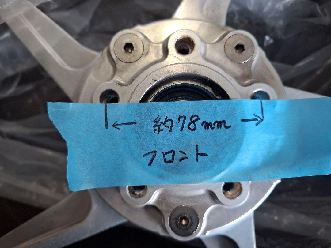 ゲイルスピード　アルミホイールタイヤセット　ゼファー750にて使用