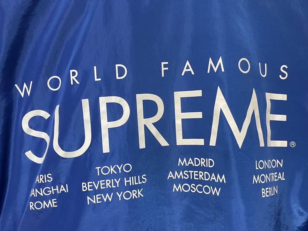 希少品　Supreme フィッシングジャケット M 青 Supreme ジャケット M 青 - メルカリ