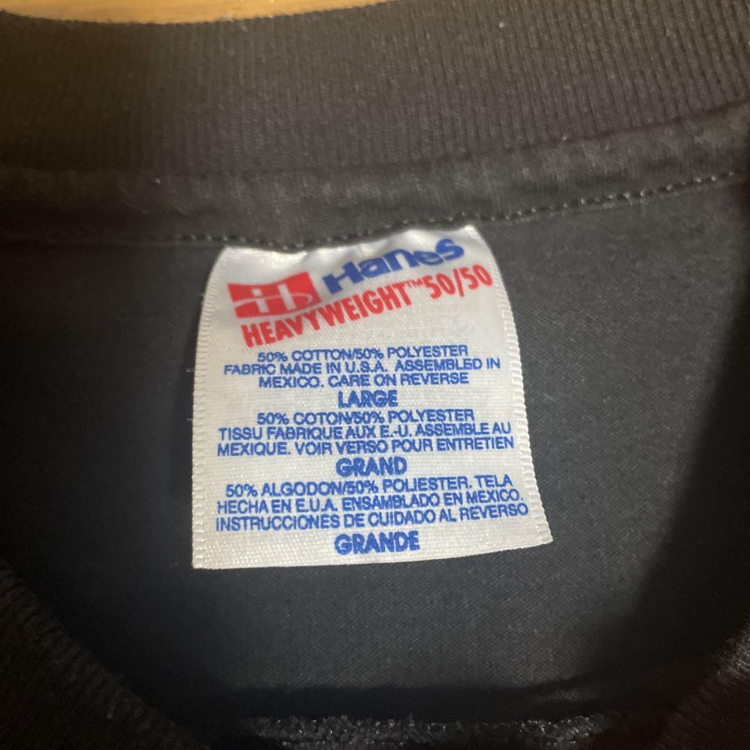 90s Hanes ブランク 無地t フェードブラック シングルステッチ