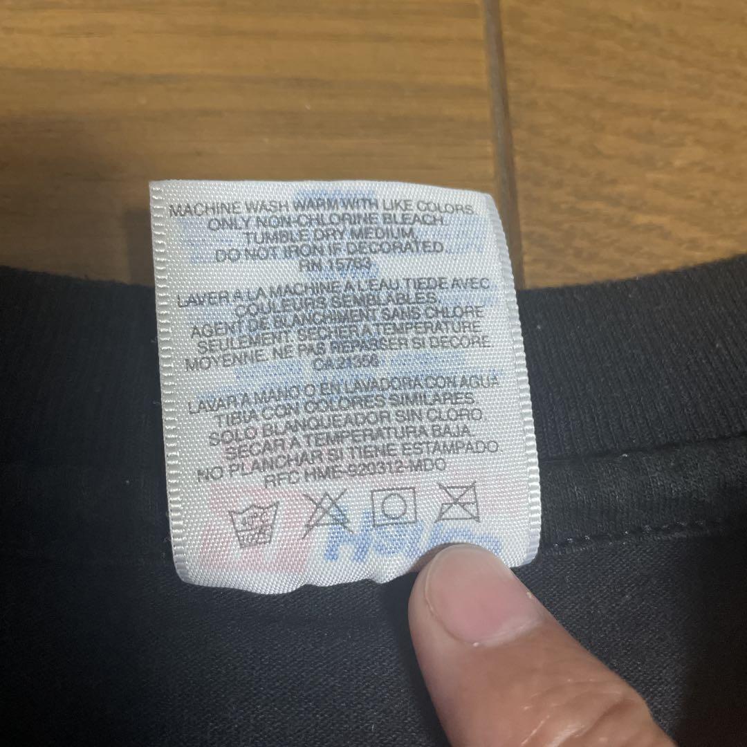 90s Hanes ブランク 無地t フェードブラック シングルステッチ