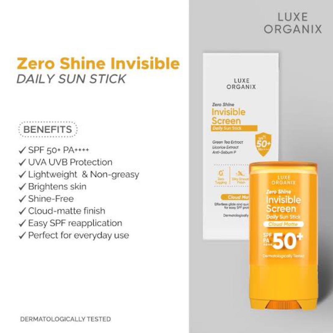 Luxe organix invisible Screen sun stick
