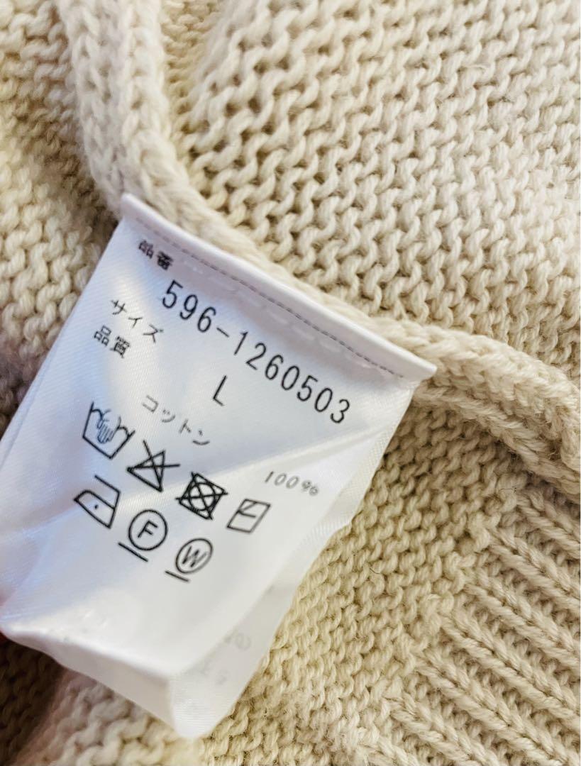 MHL. 3B CARDIGAN カーディガン コットンカーディガン Lサイズ