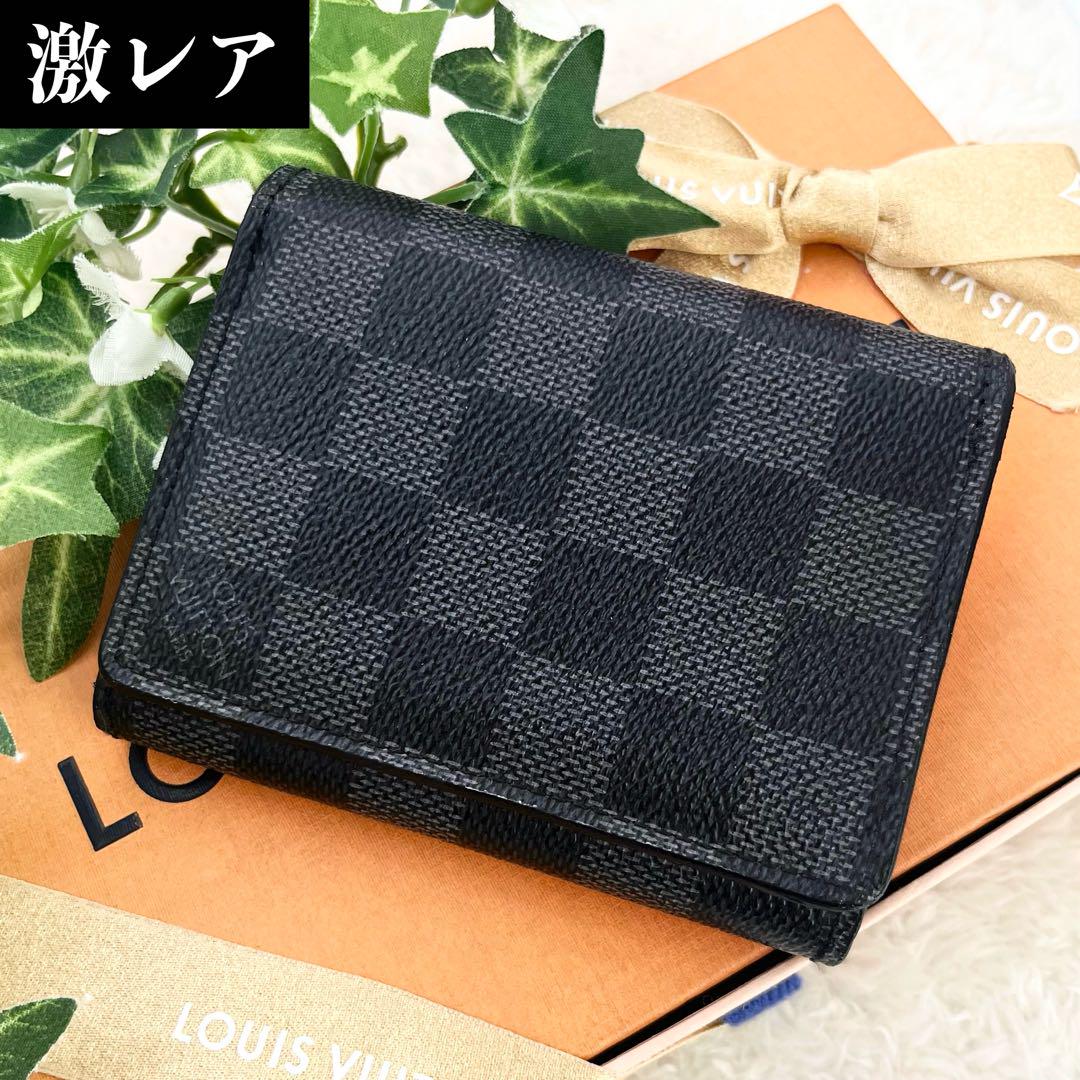 極美品 激レア✨ルイヴィトン ダミエグラフィット トリフォルドコンパクトフォルム