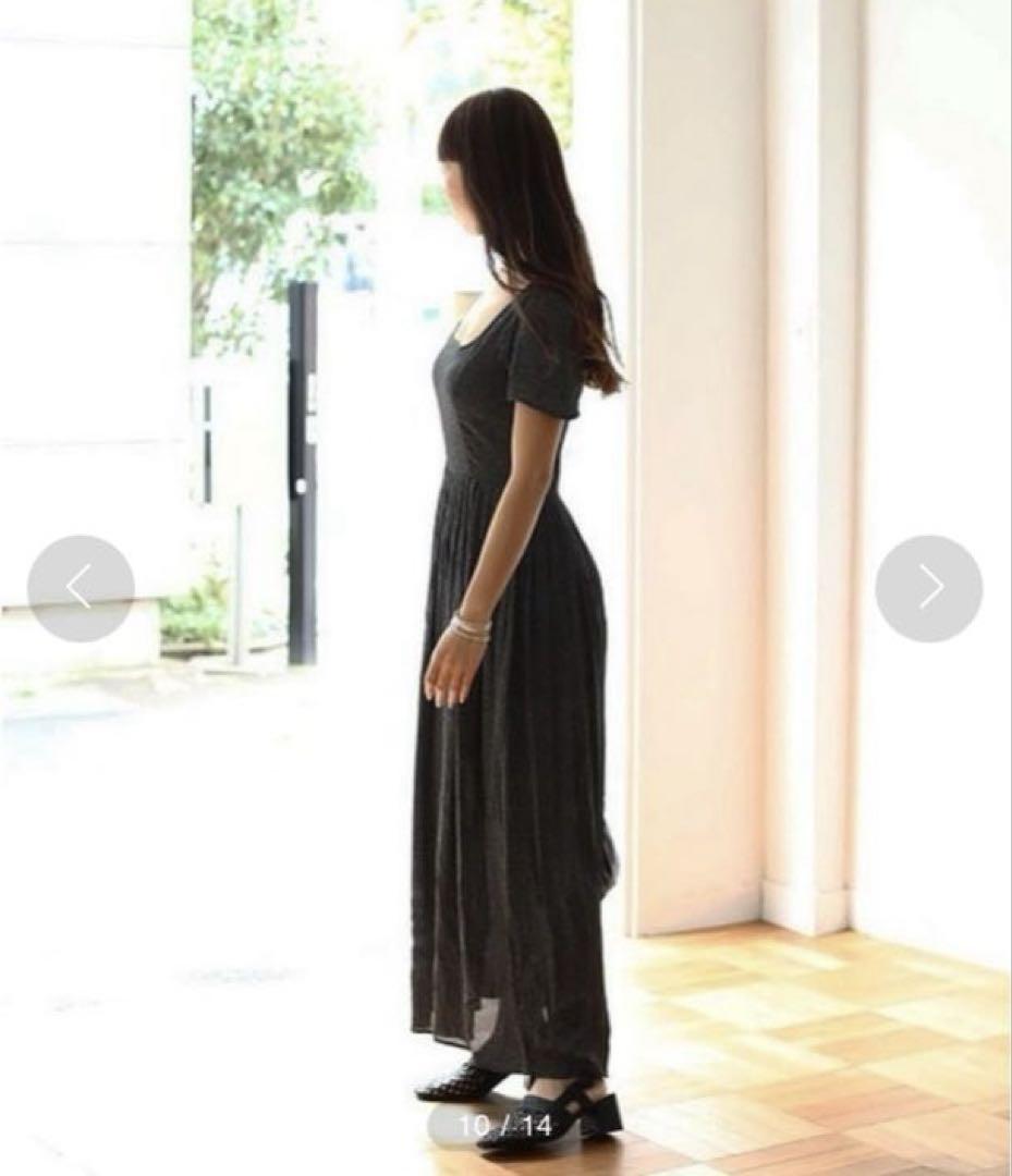 TODAYFUL⭕️完売　ジョーゼットパターンドレス　希少　ドット　ロング　半袖