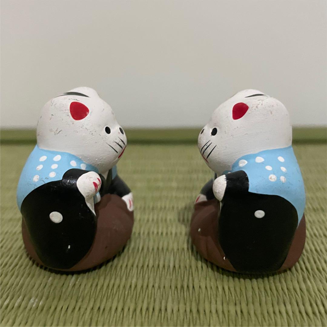 スーパーセール】 貴重 招福猫 招き猫 初辰猫 48匹 家内安全 商売繁盛 正規メーカー品 【希少】招き猫 中猫 招福猫 初辰猫 アンティーク/コレクション