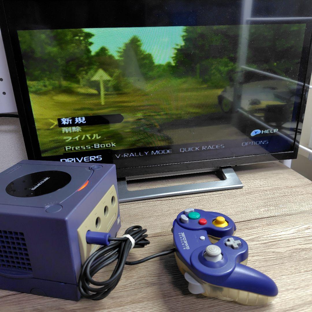 ゲ1/動作確認済★ゲームキューブ 本体+コントローラー+ソフト+メモカ セット 動作確認済】ゲームキューブ 本体 ソフト セット バイオレット