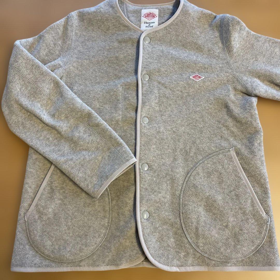 ダントン　ノーカラージャケット　フリースジャケット