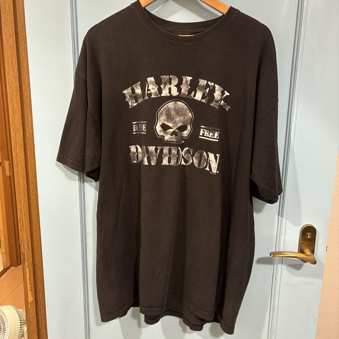 Harley-Davidson スカル Tシャツ 3XL ブラック