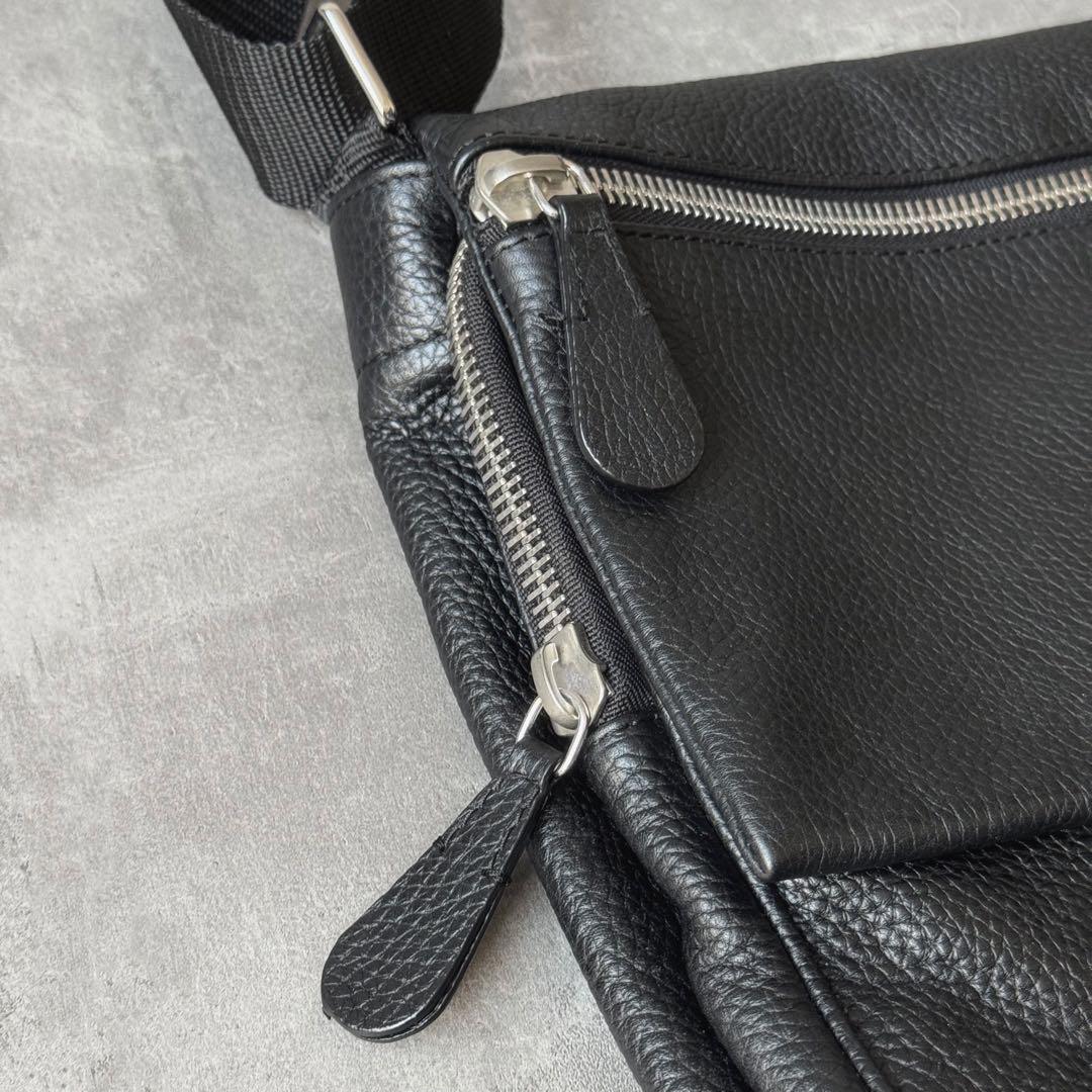 Maison Margiela レザーメッセンジャーバッグ 本人期 ここのえタグ