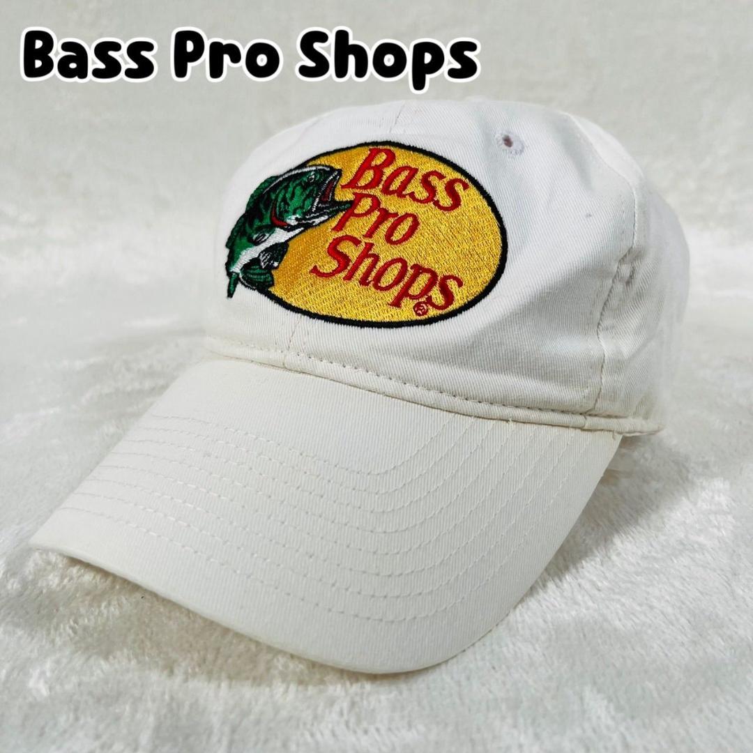 Bass Pro Shops バスプロショップス キャップ ホワイト 刺繍ロゴ