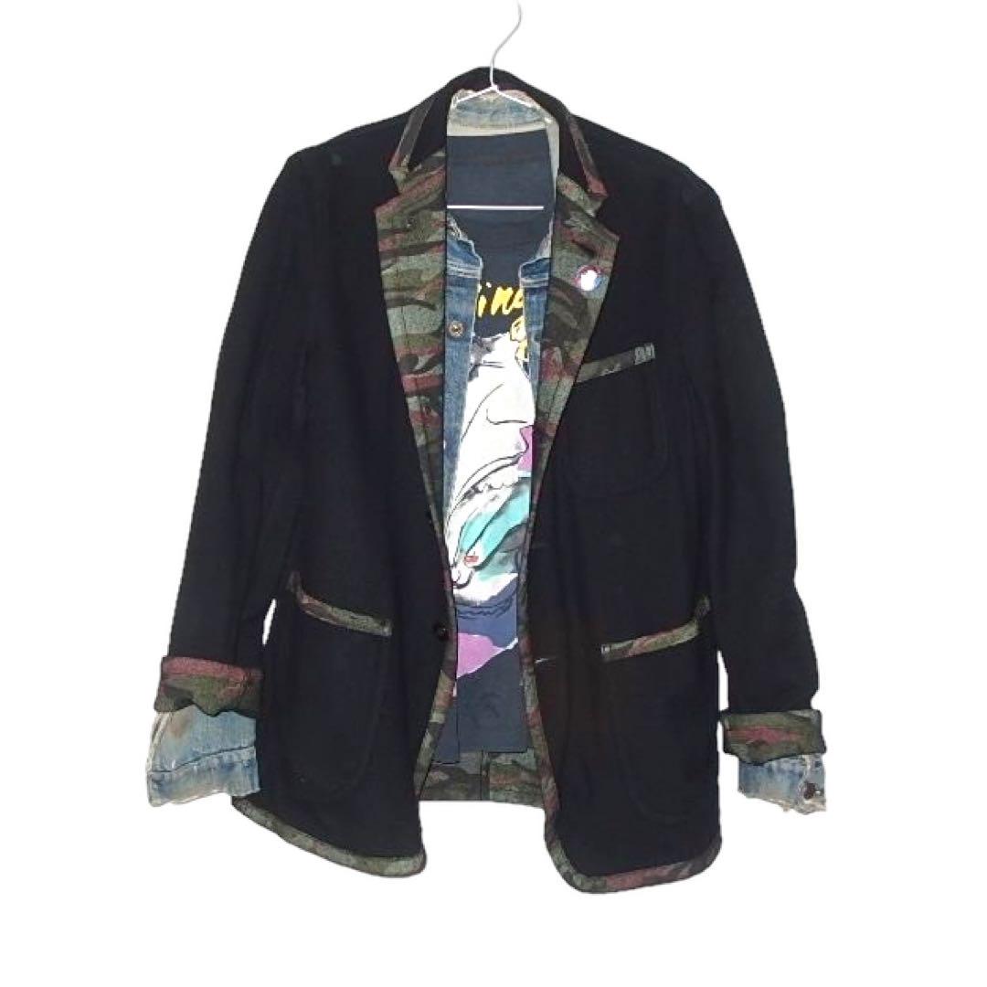 ▪00’s【HOMME PLUS】TAILORED テーラード リバーシブル迷彩