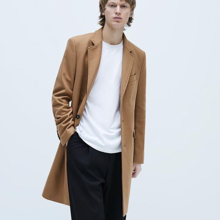 ZARA チェスターコート　キャメルブラウン