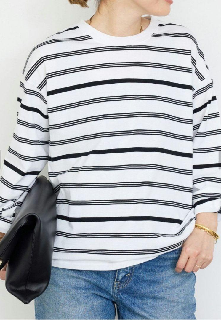 値下げDeuxieme classe Thrilling Stripe Tシャツ