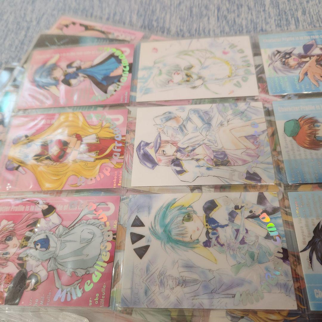 値下げギャラクシーエンジェルトレカードまとめ売り98枚セット9ポケットシート付き