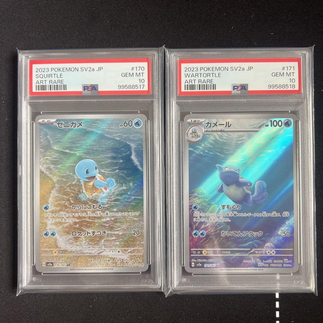 ゼニガメ カメール AR PSA10 連番