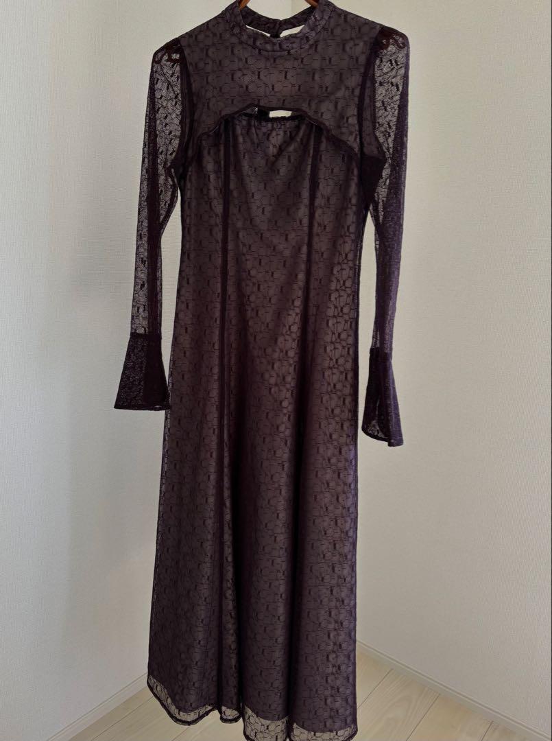 ANDRESD back open geometric dress最低 価格