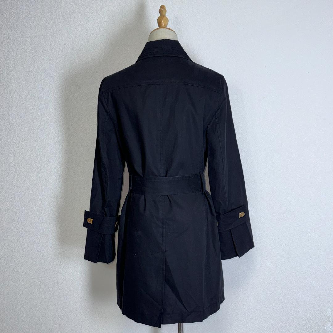 ★美品★ Ferragamo フェラガモ トレンチコート 黒 金ボタン Mサイズ