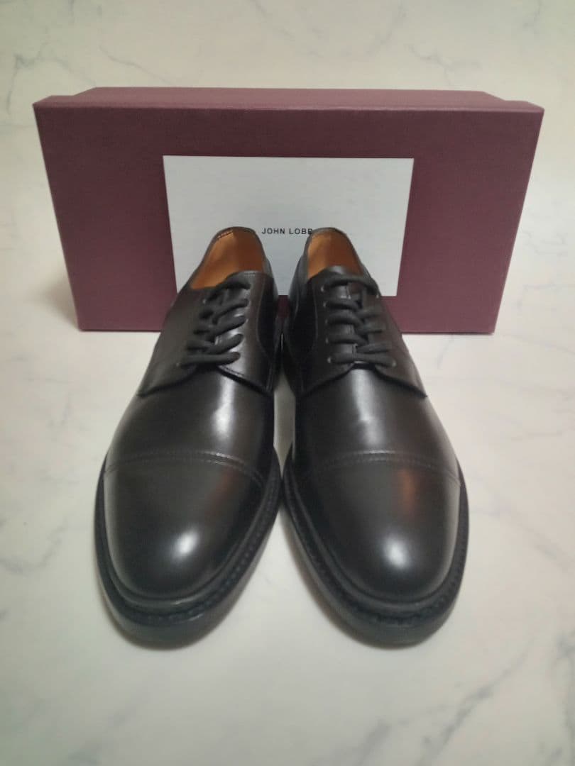 公式サイト ☆美品☆ 9 JOHN JOHN LOBB 27.5cm ジョンロブ ネイビー