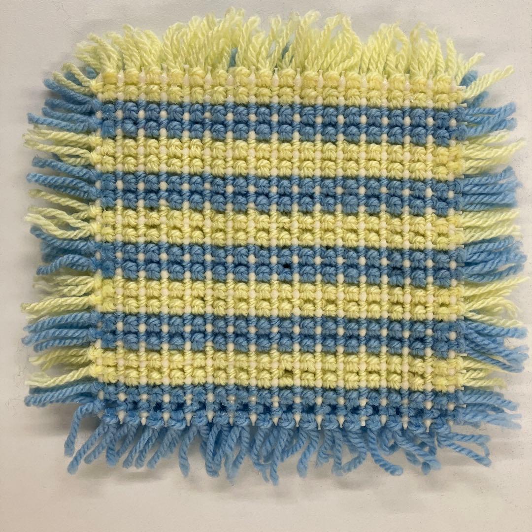 青色と黄色のボーダーの鍋敷き 9 NEXPOTALLINN_EU