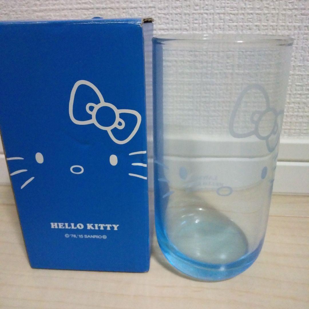 【あす楽対応】 新品】昔のハローキティ ブルー＆ゴールド陶器・グラス・小物 その他