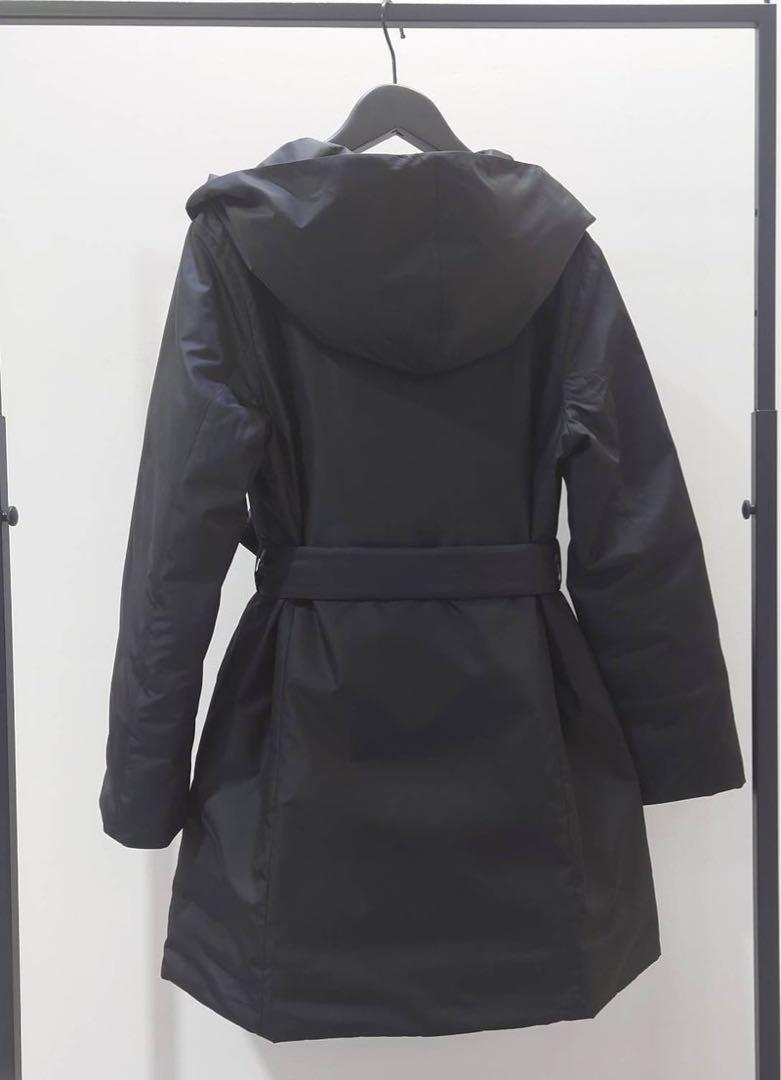 theory luxe ダウンコート キルティング フード付 ブラック Lサイズ