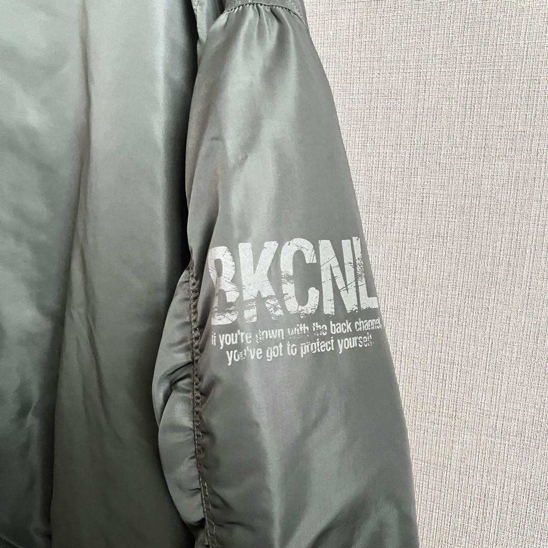 美品 AVIREX × BACK CHANNEL MA-1 ブルゾン カーキ L