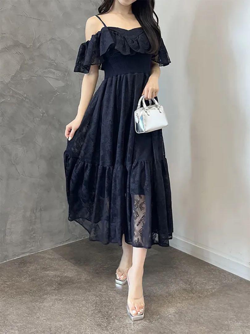タグ付き新品未使用!Lavinia Laceフレアワンピース 画像1