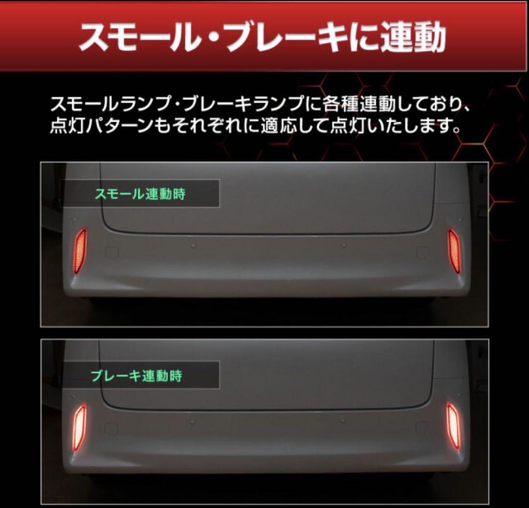 アルファード 40系 LEDリフレクター 2p ON OFF 切替機能付き