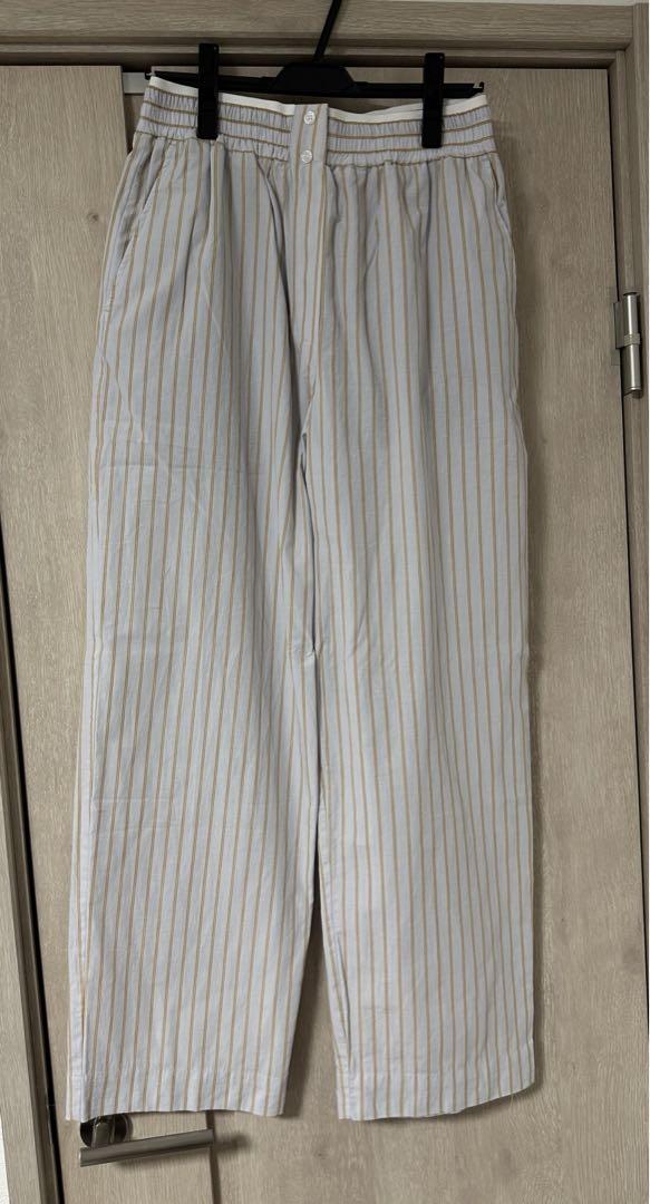 お盆SALE!!アンヌーク☆Stripe Rough Pants 新品未使用