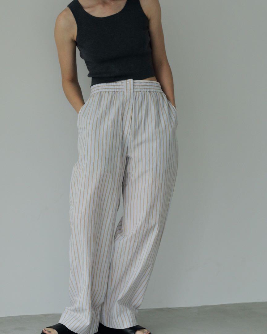 お盆SALE!!アンヌーク☆Stripe Rough Pants 新品未使用