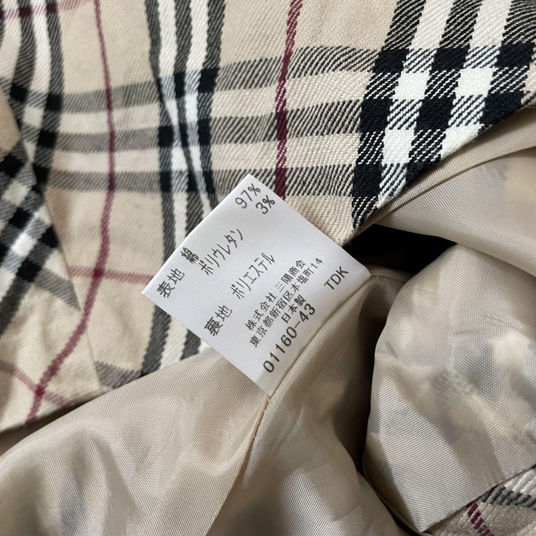 【美品】♡バーバリースカート♡ノバチェック♡ ベルト　ひざ下　S
