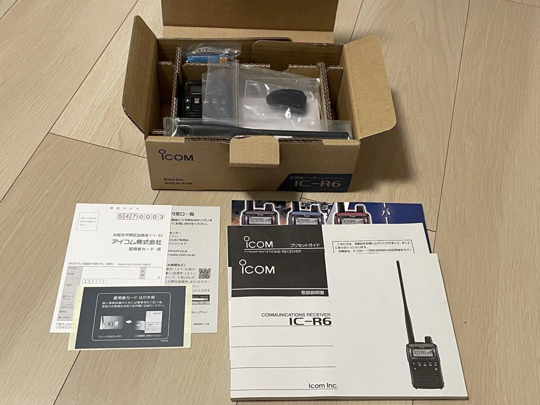 Icom IC-R6 受信機 本体・付属品あり