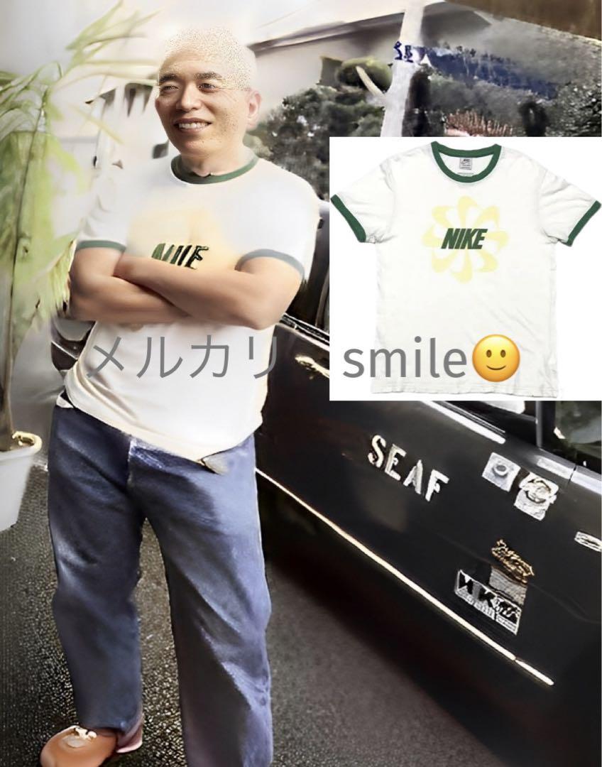 ナイキNIKE 風車 ホワイトレーベル Tシャツ 所ジョージ 浮世絵 ゴツナイキ