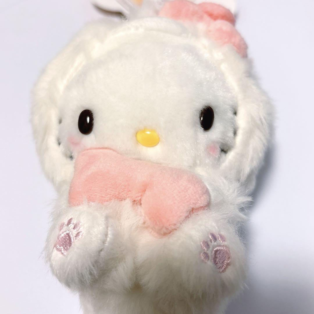 ハローキティ ワンコ イヌ ぬいぐるみ マスコット キーホルダー