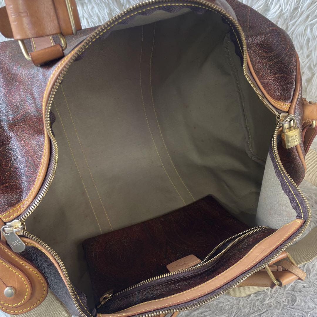 【美品】ETRO エトロ ボストンバッグ ショルダー 2way ペイズリー柄