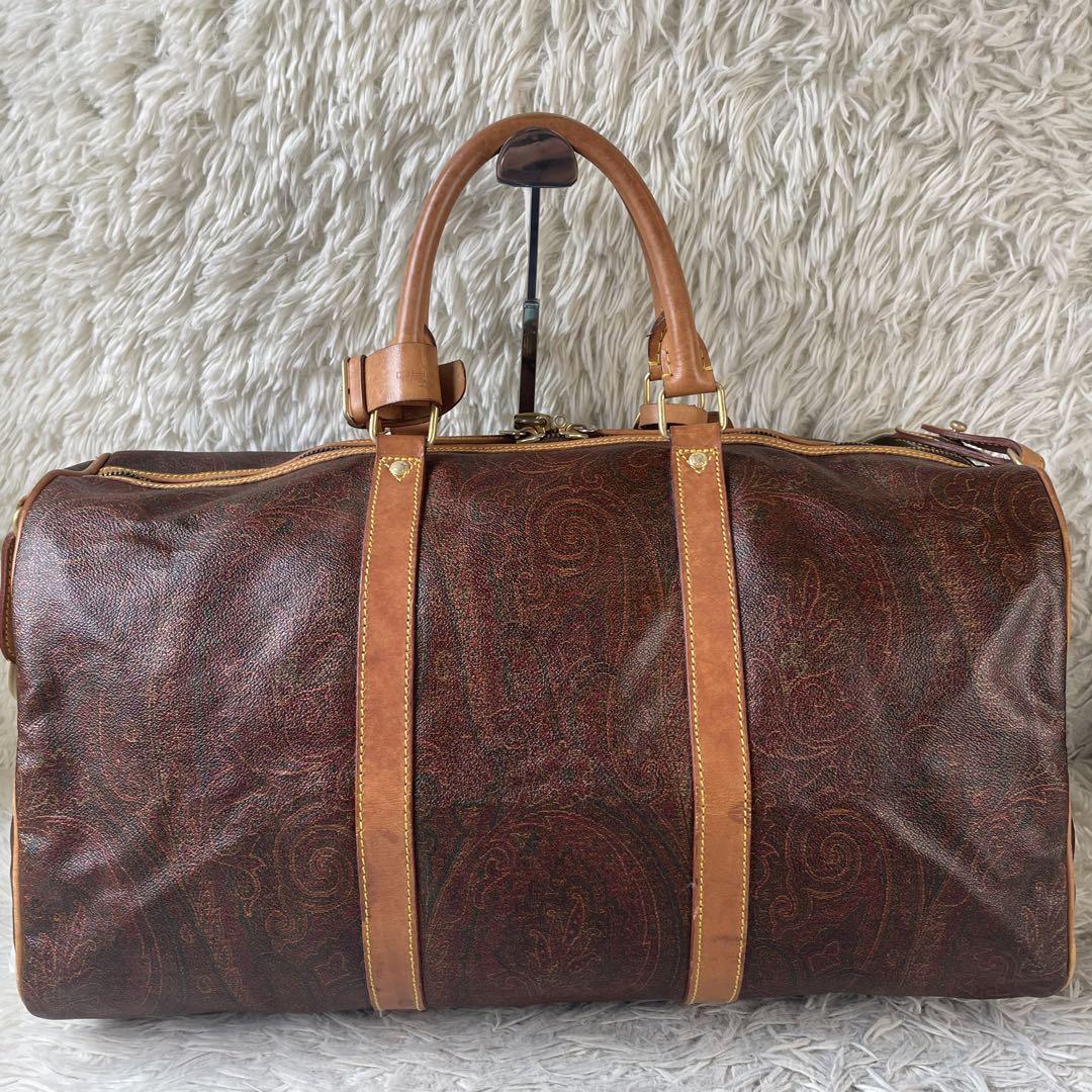 【美品】ETRO エトロ ボストンバッグ ショルダー 2way ペイズリー柄