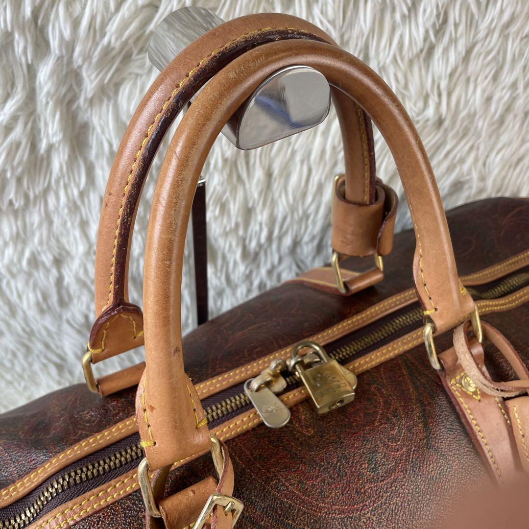 【美品】ETRO エトロ ボストンバッグ ショルダー 2way ペイズリー柄