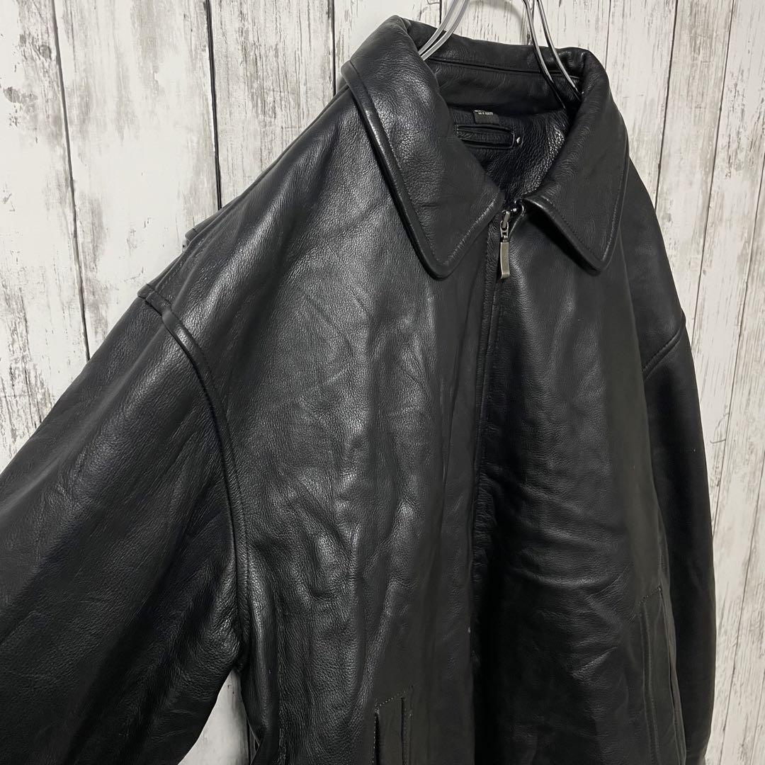 セントジョンズベイ USA古着 レザージャケット ライダースジャケット Lメンズ