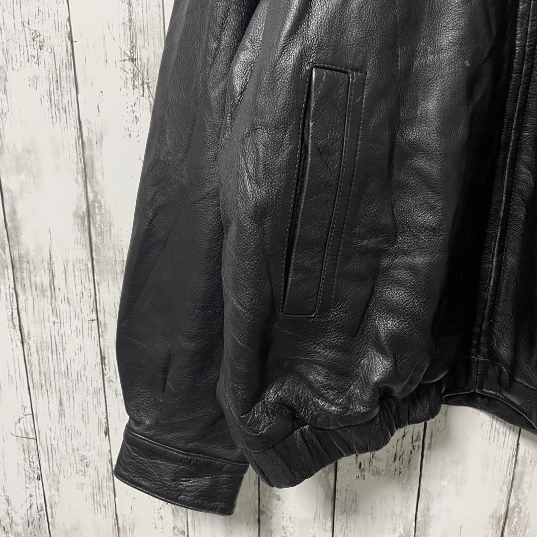 セントジョンズベイ USA古着 レザージャケット ライダースジャケット Lメンズ