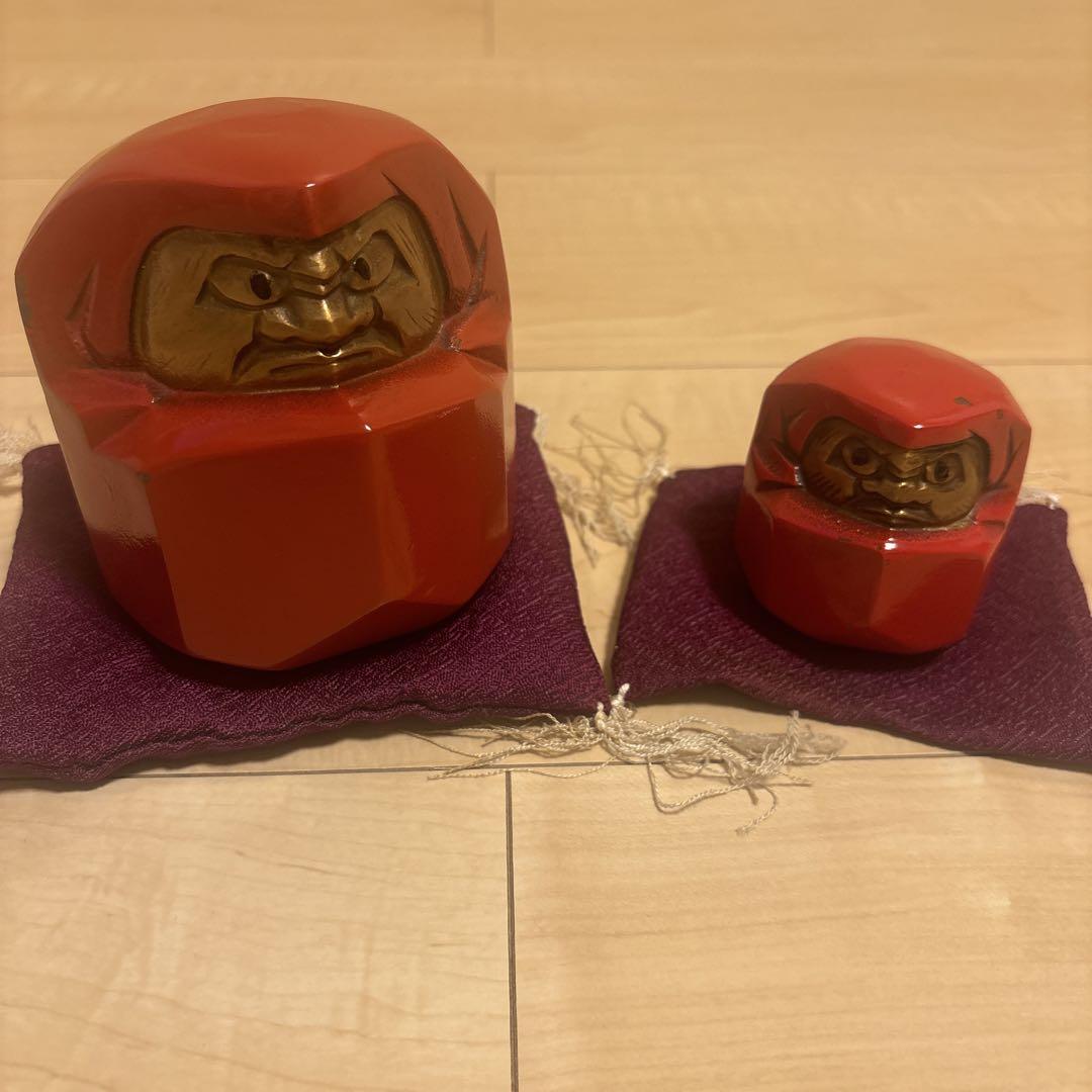 縁起物 開運達磨 置物 鉄製