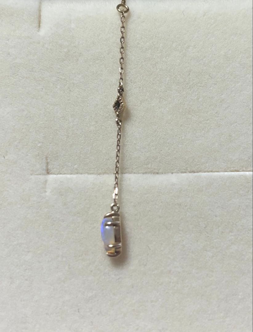 ete K10 オパール チェーンピアス ete K10 オパール チェーンピアス