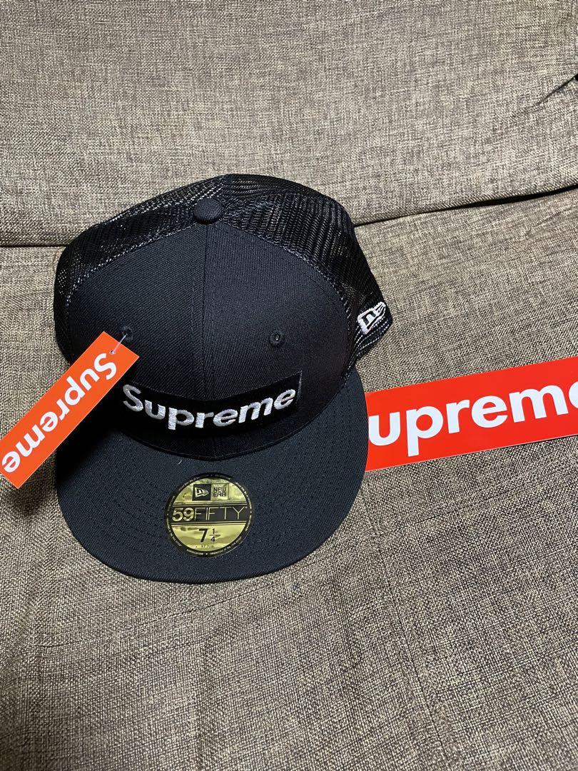 Supreme×ニューエラ メッシュキャップ 23ss ブラック 7 4/1 fkip.unmul