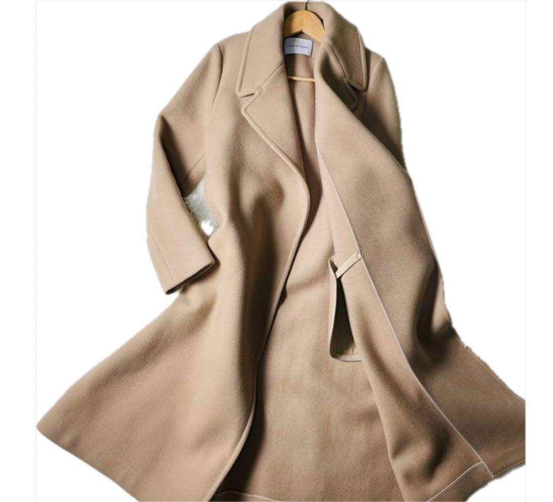 【美品】アダム エ ロペ　ロングコート　Ａライン