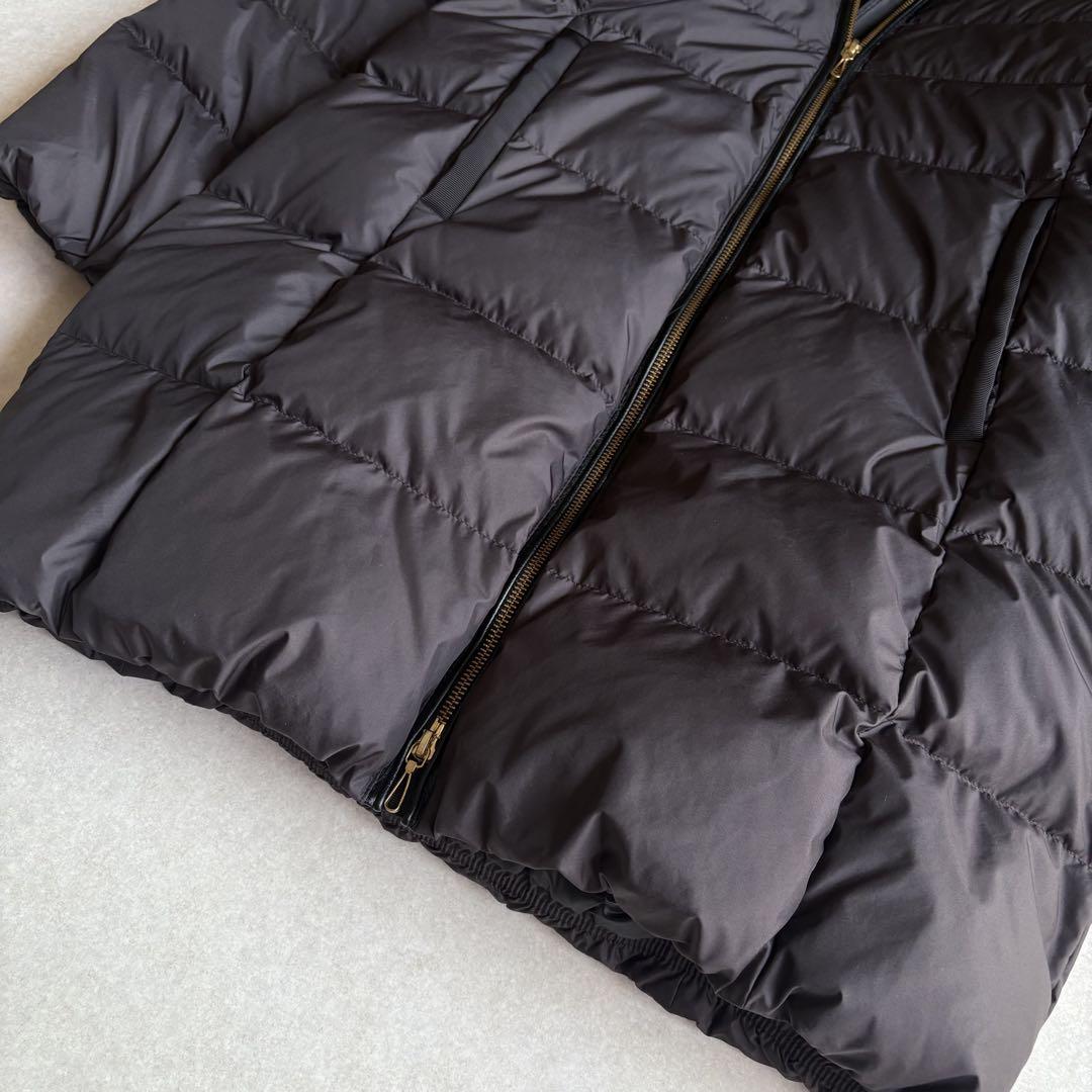 美品 ナノユニバース 西川ダウン ラクーンファー付き ダウン
