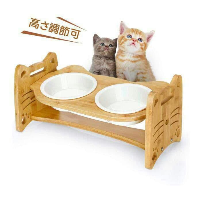 メルカリ 猫 犬 えさ皿 食器台 食べやすい フードボウル 高さ調節可能 陶器8 猫用品 5 490 中古や未使用のフリマ
