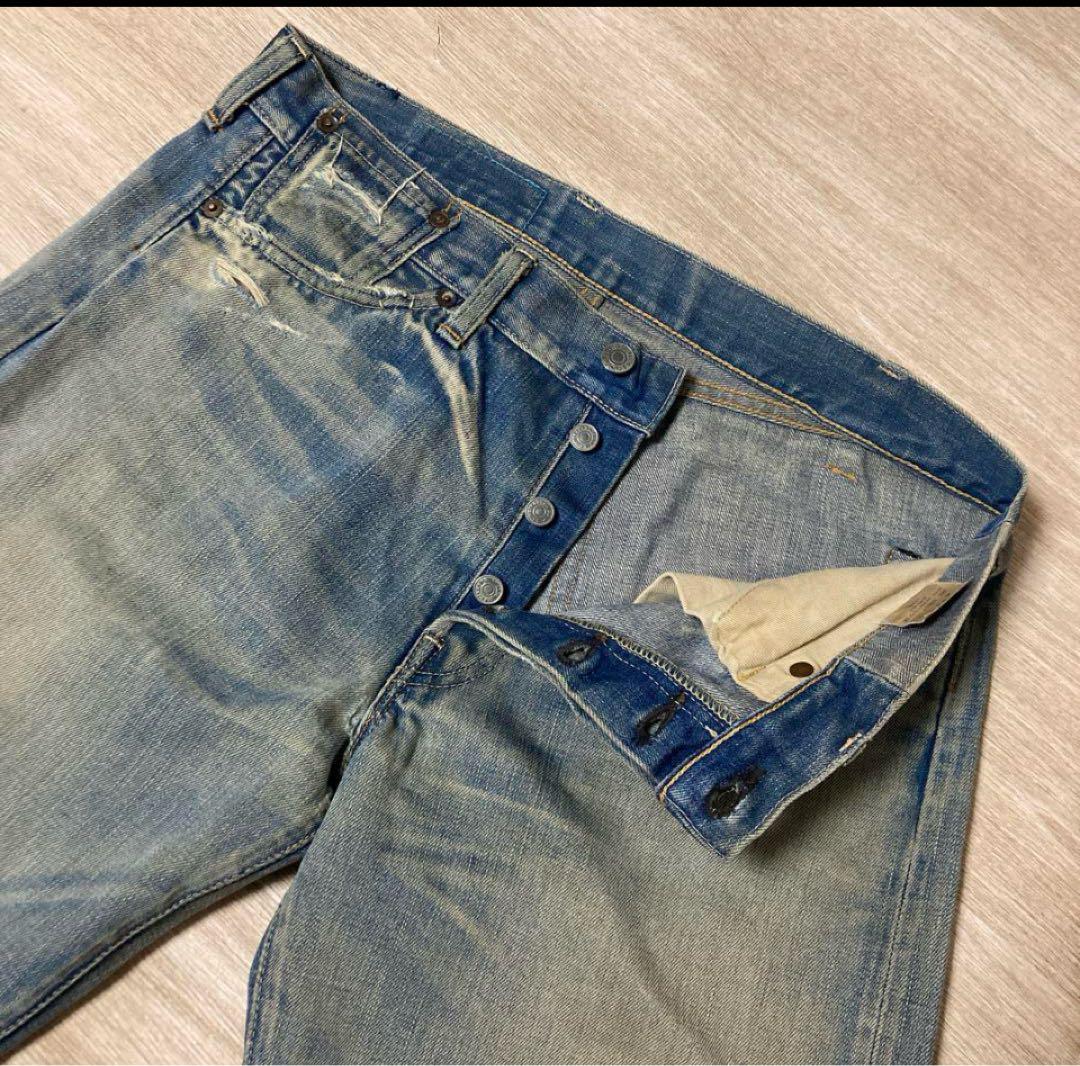 Levi's リーバイス 66501 赤耳　BigE 日本製　復刻　W34 Levi's リーバイス 66501 赤耳 BigE 日本製 復刻 W34 - メルカリ
