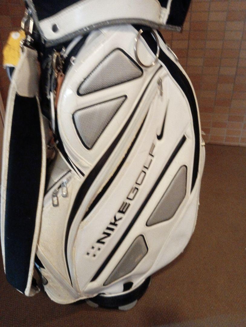 NIKEGOLF キャディバッグ ホワイト/ブラック　ナイキゴルフクラブセット NIKE ナイキ ゴルフクラブ ゴルフセット ゴルフクラブセット