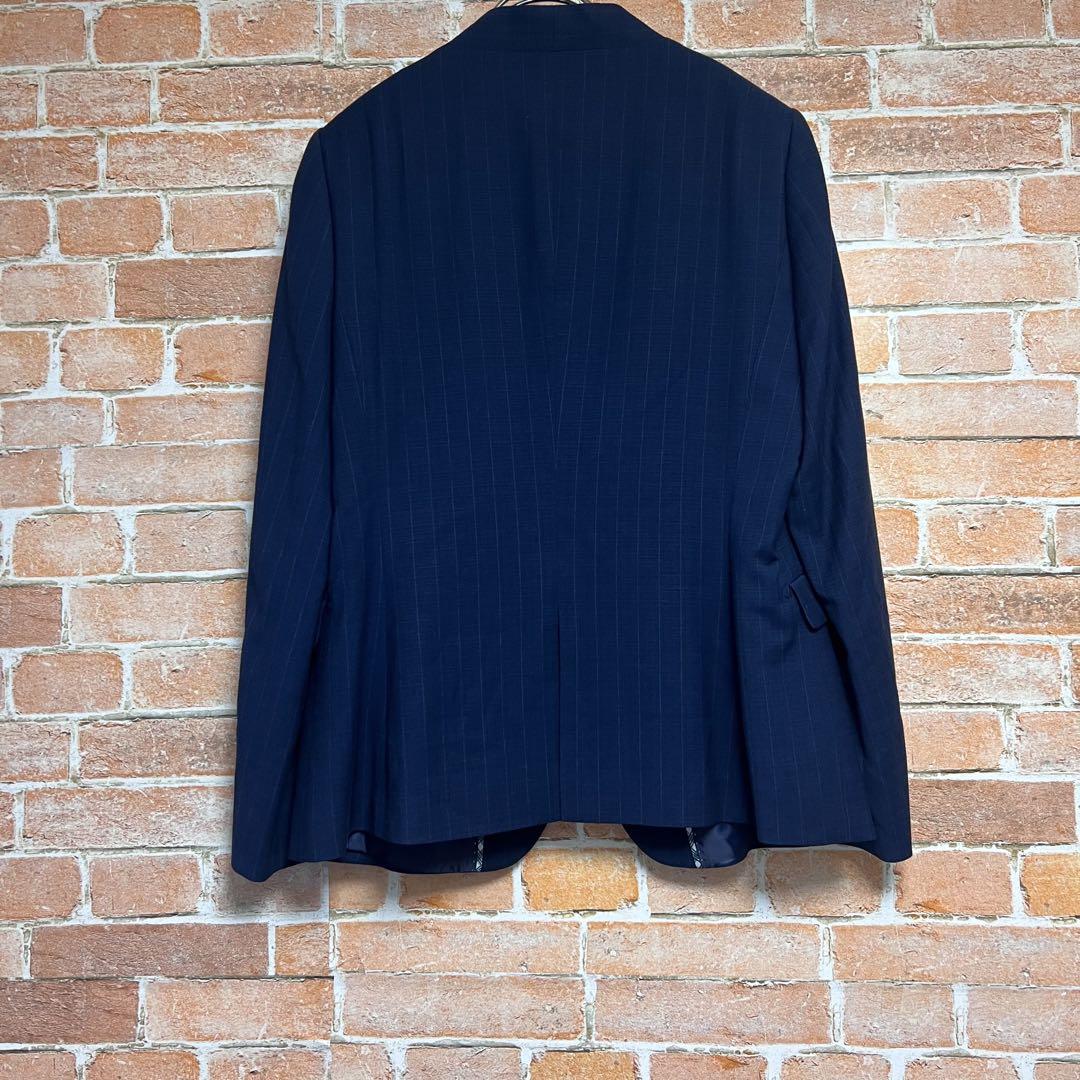 (極美品)オリヒカ　洗える　ノーカラーパンツスーツセットアップ　ストレッチ　XL